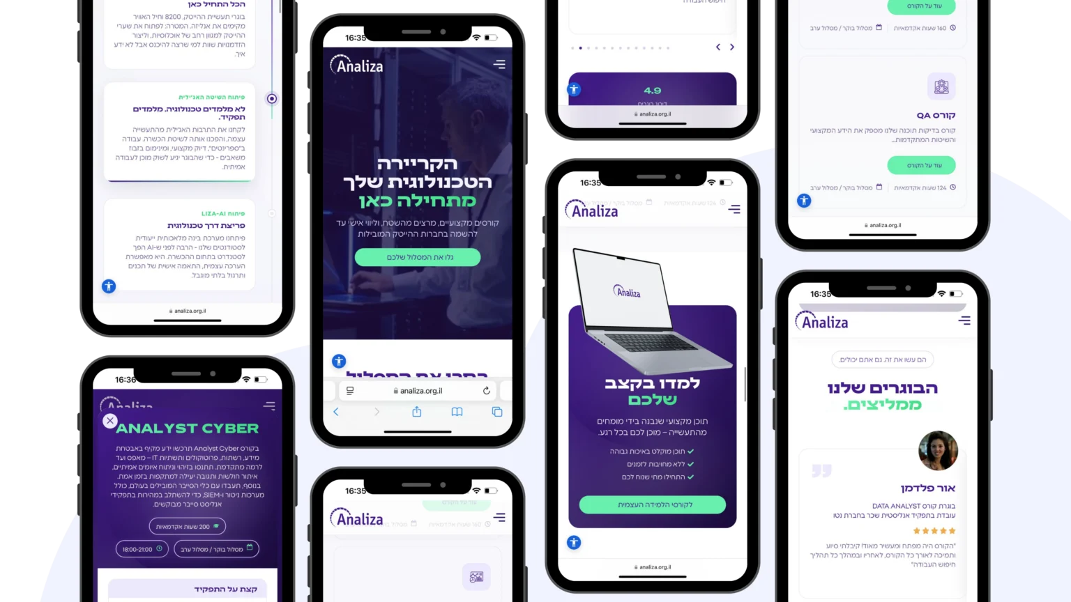 Analyza redesign